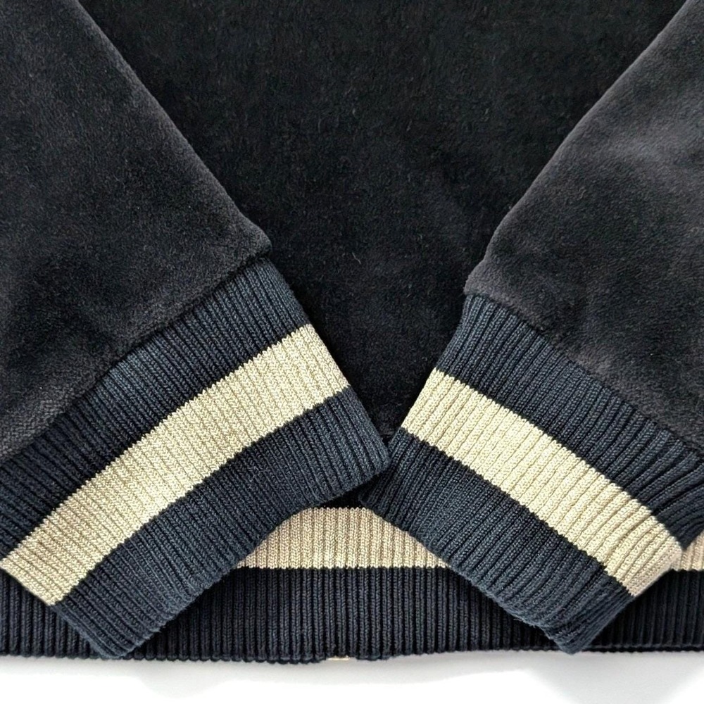 Vintage Escada Velvet Bomber Jacket Gold Baroque Rhinestone Zip EU 36 Y2K‎ - Picture 11 of 16